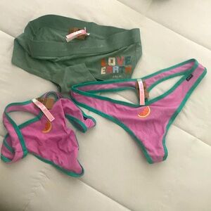 Bundle of Victoria secret underwear, thongs, and biking top. Brand new.